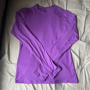 Purple Athletic Top with Thumb Holes